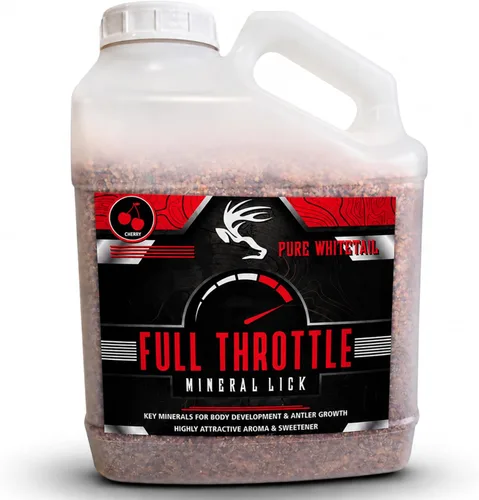 Miniatura 4 de Pure Whitetail Lame mineral perfumado a cereza de acelerador completo para ciervos, bolsa de 5 libras Vitaminas y minerales para apoyar
