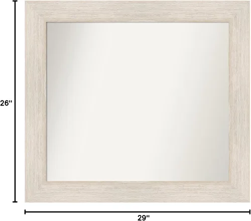 Miniatura 6 de Amanti Art Espejo personalizado, espejo de baño de madera dura, espejo de pared o espejo de tocador de baño sobre el fregadero (26 x 29 pulgadas)