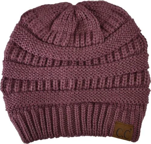 Miniatura 283 de C.C Trendy Warm Chunky Soft Stretch Cable Knit Beanie