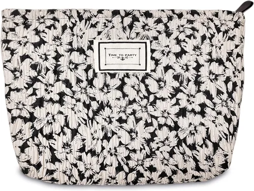 Miniatura 19 de STARDW Bolsa de maquillaje estética floral para mujeres y niñas, bolsa de aseo de viaje con cremallera de gran capacidad, bolsa organizadora