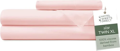 Miniatura 20 de Hotel Sheets Direct Juego de Sábanas de Cama de 4 Piezas, Tamaño California King, 100% Viscosa Derivada de Bambú, Juego de Sábanas con 2 Fundas