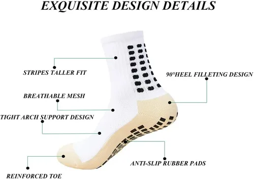 Miniatura 2 de Calcetines de fútbol antideslizantes para hombre, calcetines atléticos antideslizantes de fútbol con almohadillas de agarre246