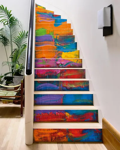 Miniatura 11 de FLFK Calcomanías para escaleras - Adhesivos para escaleras, Calcomanías autoadhesivas para escalones de Sunrise Coast, para decoración del hogar