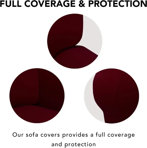 Miniatura 3 de PureFit- Funda superelástica para protecc. de sofá/sillón- Suave cubierta de elastano antideslizante, lavable, c/espuma antidesliz. y base elástica