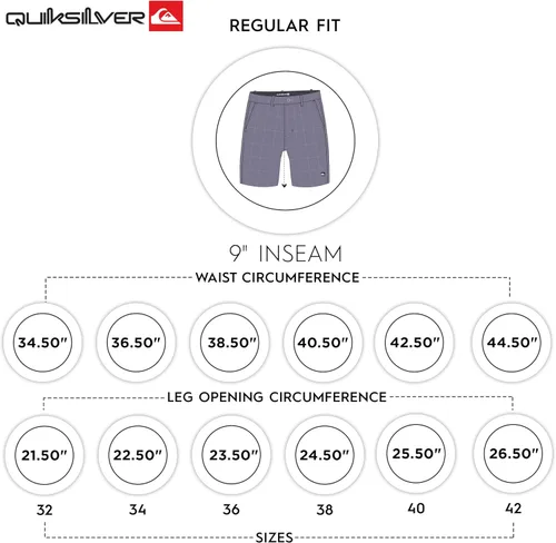 Miniatura 7 de Quiksilver Men's Regular Fit Fixed Waist Water Friendly Active Hybrid Shorts