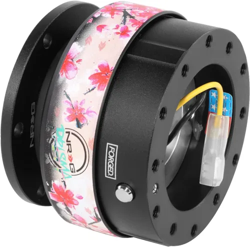 Miniatura 5 de NRG Innovations Gen 2.0 Adaptador de liberación rápida para volante de 6 orificios con pernos de montaje, liberación rápida - cuerpo negro/anillo