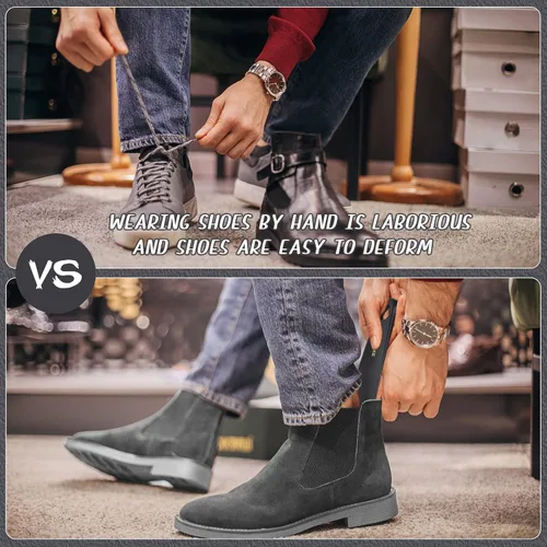 Miniatura 2 de ZOMAKE Bocina de plástico para zapatos, bocinas de viaje para hombres, mujeres, personas mayores y niños - Cuchara para zapatos - Ayudante