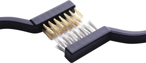 Miniatura 4 de eBoot set de mini cepillos de alambre para limpiar escorias de soldadura y oxidaciones, en paquete de 6, de acero inoxidable y bronce