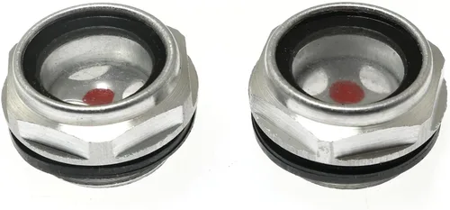 Miniatura 6 de RLECS 4 piezas de vidrio de vista para compresor de aire, tanque de bomba de caja de cambios (1/2 pulgada NPT), aleación de aluminio hexagonal