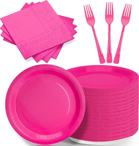 Miniatura 11 de Platos y servilletas de papel negro para fiestas, platos de postre de 50 x 7 pulgadas, servilletas de 50 x 5 pulgadas y tenedores de 50 x 7.08