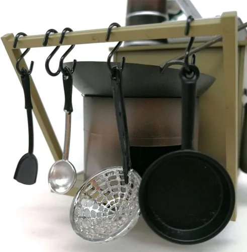 Miniatura 5 de EXCEART Mini ganchos en forma de S, 20 ganchos pequeños de metal en forma de S, portátiles para cocina, armario, garaje, casa de muñecas, accesorios
