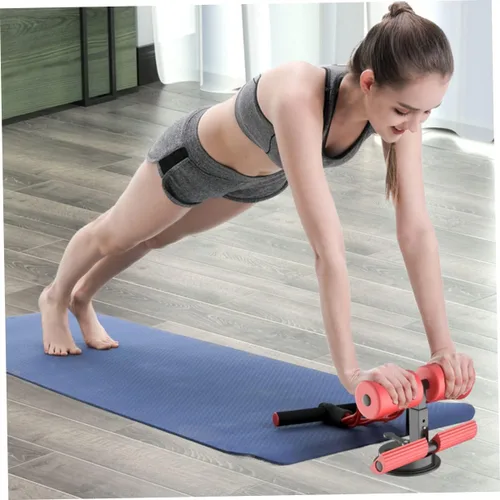 Miniatura 4 de Kisangel Soporte de pie para sentadillas, equipo de entrenamiento de autosucción, ejercitador, barra de fitness para piso, dispositivo de asistencia