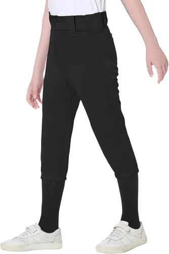 Miniatura 2 de beroy Pantalones de sóftbol para niños, pantalones de béisbol para niñas y niños, pantalones de práctica con bolsillos