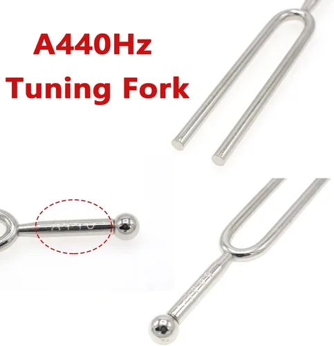 Miniatura 3 de Diapasón de 440 Hz, juego de diapasones estándar de tono A, 3 diapasones de afinación, dispositivo afinador para guitarra y violín, accesorios