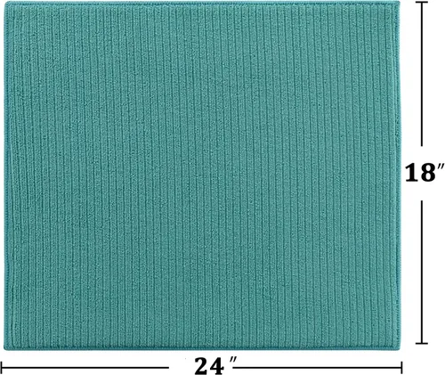 Miniatura 2 de Tapete de microfibra absorbente y reversible para secado de platos, para cocina, 18 x 24 pulgadas