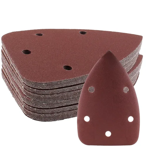 Miniatura 27 de 25 Piezas Papel de Lijado para Detalle de Ratón 40 Grano 5 Agujeros Hojas de Lijado para Ratón con Gancho y Bucle Almohadillas de Lijado para 140mm