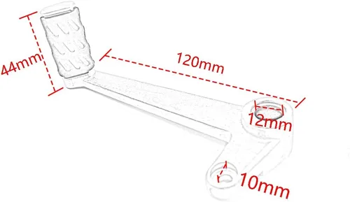 Miniatura 7 de Juego de pedal de palanca de cambios de freno trasero de motocicleta aluminio para Ducati Monsters 696 796 795 M1100 2009-2013