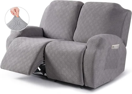 Miniatura 12 de VANSOFY Funda para silla reclinable, 3 piezas elásticas para silla reclinable, funda suave para silla reclinable, protector de muebles para perros