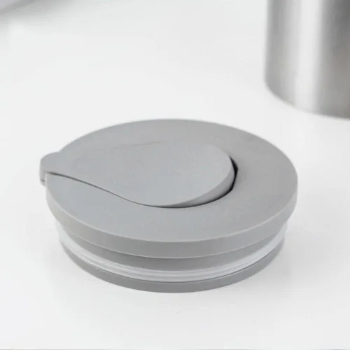 Miniatura 4 de Jarra térmica de acero inoxidable de 61 onzas, jarra de metal de doble pared con tapa/jarra de té, 1.8 litros (gris)