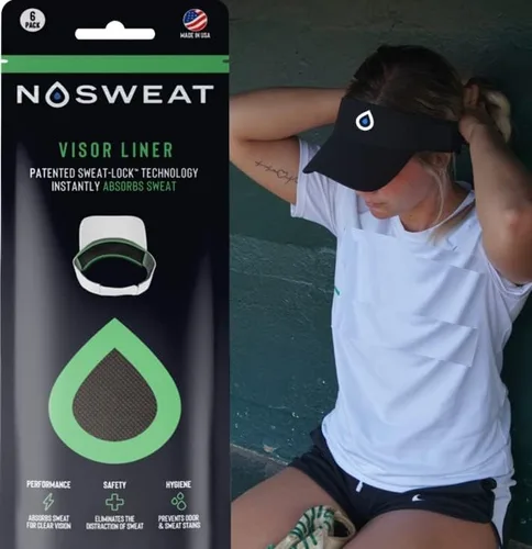 Miniatura 4 de NoSweat Trucker Hat Sweat Liner & Mesh Hat Sweat Guard Bands Patentado