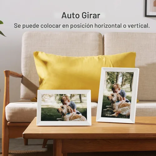 Miniatura 7 de Portarretratos digital WiFi con Frameo, 10.1 pulgadas, 1280 x 800 IPS, 32 GB, rotación automática, comparte video e imagen, regalo de cumpleaños