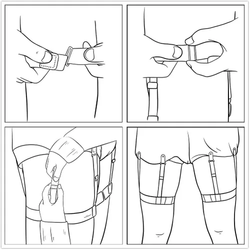 Miniatura 6 de Camisa para hombre que se mantiene para meter la camisa, liga y soporte para asegurar la posición de la camisa para hombre