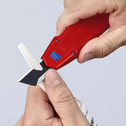 Miniatura 15 de KNIPEX Tools CutiX Cuchillo universal a presión, 6-1/2 pulgadas, rojo/azul