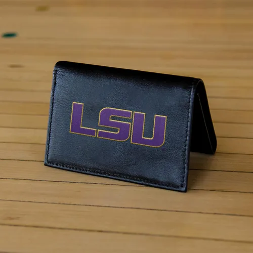 Miniatura 2 de NBA - Cartera de piel auténtica bordada de tres pliegues de 3.25 x 4.25 pulgadas, delgada por Rico Industries