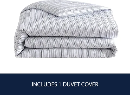 Miniatura 5 de Nautica - Funda de edredón tamaño individual, ropa de cama reversible de algodón con cierre de botón, decoración casual del hogar para todas
