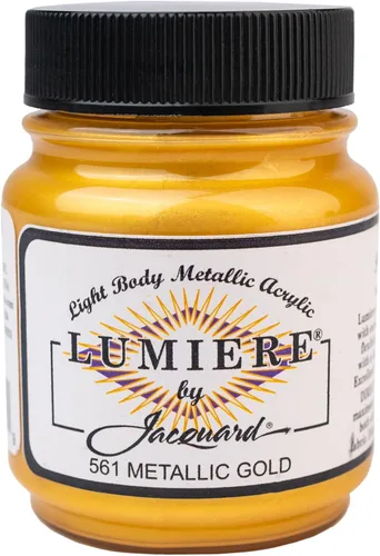 Miniatura 43 de Jacquard Lumiere Pintura para Tela de 2.25oz Turquesa Nacarado - Pintura Metálica para Tela, Cuero, Lienzo, Papel y Madera - Pintura Acrílica