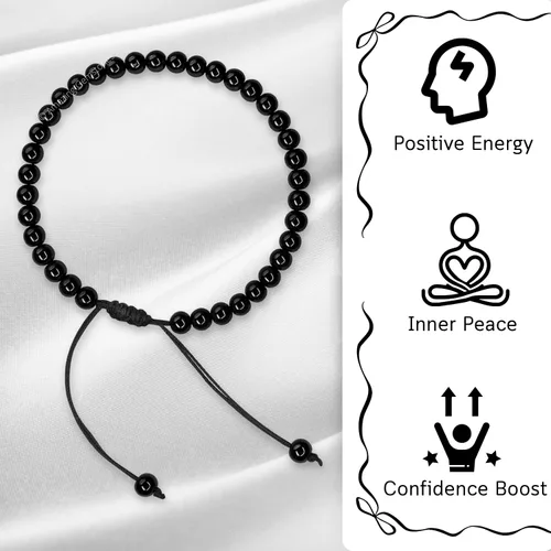 Miniatura 24 de Amazing Gemstone Crystal Anklet Ankle Bracelets for Women - Waterproof Beaded Healing Crystal Anklets, Plus Size Chakra Gemstone Bead Anklet
