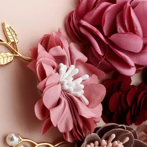 Miniatura 7 de Bolso de noche floral para mujer, bolso de mano de noche de flores, elegante bolso de banquete para mujer, fiesta, boda, banquete