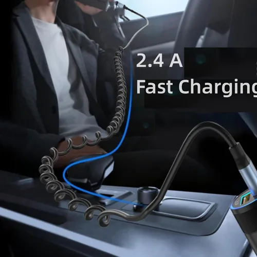 Miniatura 4 de Cable USB C en espiral, paquete de 2 cables de carga USB C retráctiles para iPhone 15, cable de carga de coche USB tipo C de 3 pies, cable de carga