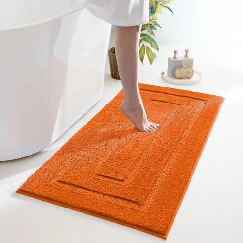 Miniatura 92 de GRANNY SAYS Alfombras de baño antideslizantes, lavables, extra suaves y absorbentes de agua para baño, alfombra de baño peluda de felpa, alfombra