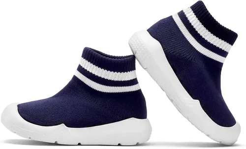 Miniatura 5 de Engtoy - Zapatos tipo calcetín para bebé, zapatos para caminar para bebé, antideslizantes y transpirables con suela de goma suave, tenis