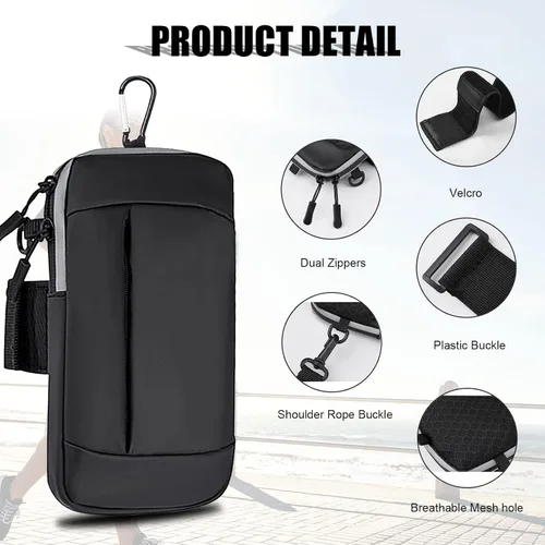 Miniatura 6 de Soporte para teléfono para correr, brazalete, bolso cruzado para teléfono celular, para mujeres, hombres, niños, iPhone 17, 16, 16e, 15, 14, 13, 12