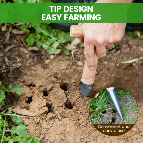 Miniatura 4 de Excavadora de agujeros para plantar, dispensador de semillas de jardín, herramienta de plantación de bulbos, herramienta de plantación de semillas