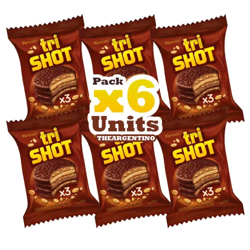 Miniatura 2 de ALFAJOR TRI-SHOT 6 UNIDAD