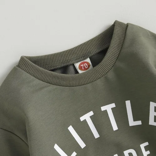 Miniatura 2 de CIYCUIT Conjunto de sudadera de manga larga y pantalones para bebé niño pequeño