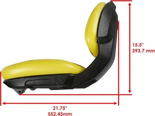 Miniatura 2 de Caltric Asiento compatible con John Deere X300R X305R X310 X320 X340 X350 X350R X354 X360 X370
