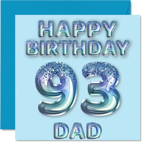 Miniatura 232 de Stuff4 Tarjeta de primer cumpleaños para niños, globo de fiesta con purpurina azul, tarjetas de feliz cumpleaños para niño de 1 año, nieto, hijo, 57