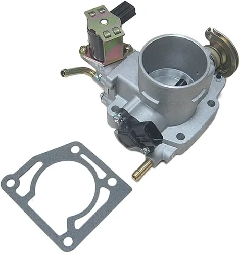 Conjunto de cuerpo del acelerador de motor de automóvil con motor de velocidad de ralentí FSD7-13-650 compatible con Mazda 323 Familia Protege 1.8