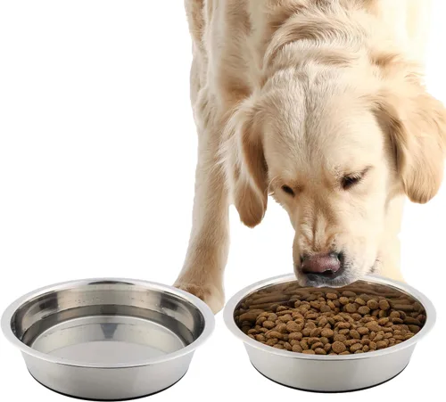 Miniatura 10 de petmaker Tazones para mascotas colgantes de acero inoxidable para perros y gatos - Jaula, perrera y alimentador de canastas para alimentos y agua
