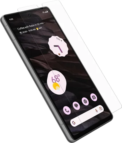 Miniatura 2 de OtterBox Protector de pantalla antimicrobiano Google Pixel 7A Alpha Flex - Transparente, ajuste de precisión, claridad de cristal, respuesta táctil