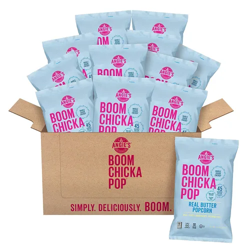 Angie's BOOMCHICKAPOP - Maíz, bolsa de 5.5 onzas (paquete de 12 bolsas)