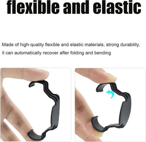 Miniatura 4 de Hélices Protector de correa de protección estabilizador Hélices fijador para DJI Mini 3 Pro/Mini 3 RC Drone Blade Protector Accesorios (negro)