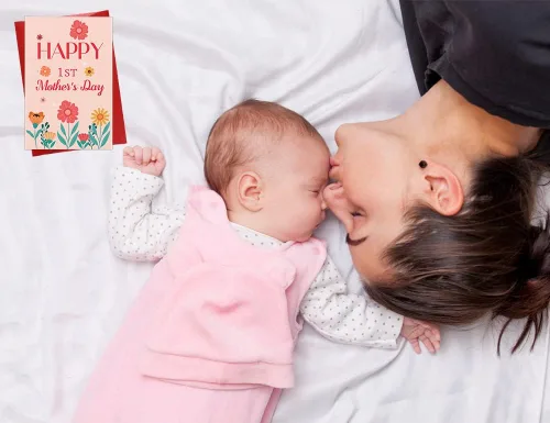 Miniatura 4 de WaaHome Tarjeta de feliz primer día de la madre para la nueva mamá, tarjeta de regalo del día de la madre de flores para primera vez, esperando