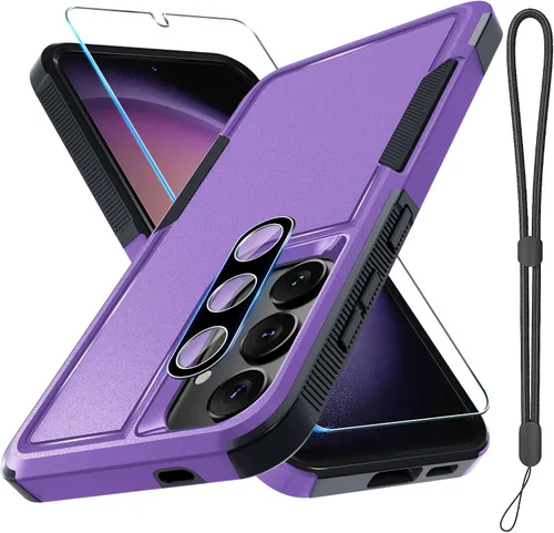 Miniatura 13 de Funda para Samsung Galaxy S24 FE, Cuerpo Completo Resistente de Servicio Pesado Robusta a Prueba de Golpes Funda Protectora para Teléfono con Correa
