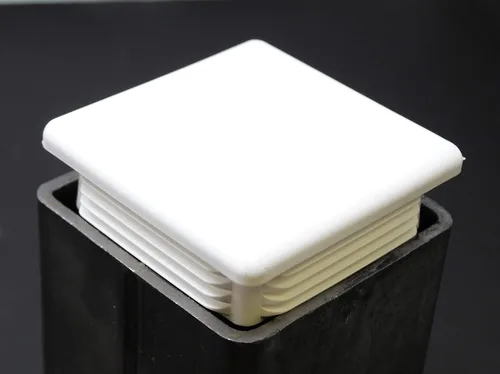 Miniatura 6 de Tapa de tubo cuadrada blanca de plástico de 4 x 4 pulgadas, tapón de acabado, tapa de extremo de tubo de tubo, universal duradera para silla (4)