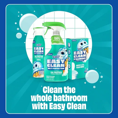 Miniatura 7 de Limpiador multiusos de baño con espuma fácil de limpiar Scrubbing Bubbles, botella de spray continuo, espuma de acción rápida, 13.58 onzas